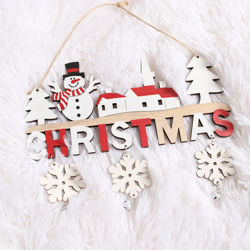 Christmas Wooden Pendant Creative Wooden Ornaments