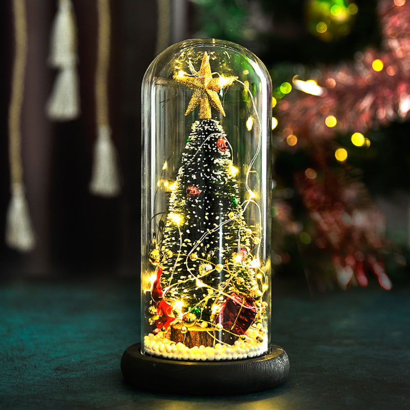 Creative Christmas decoration glass cover ornaments