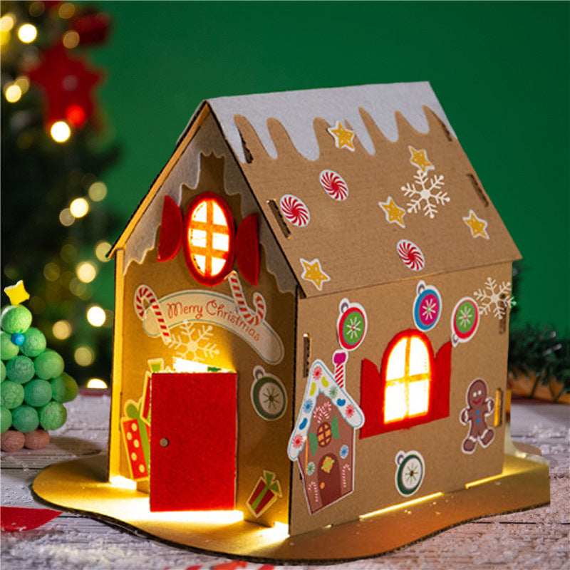 Handmade diy material package Christmas decoration gift cookie house