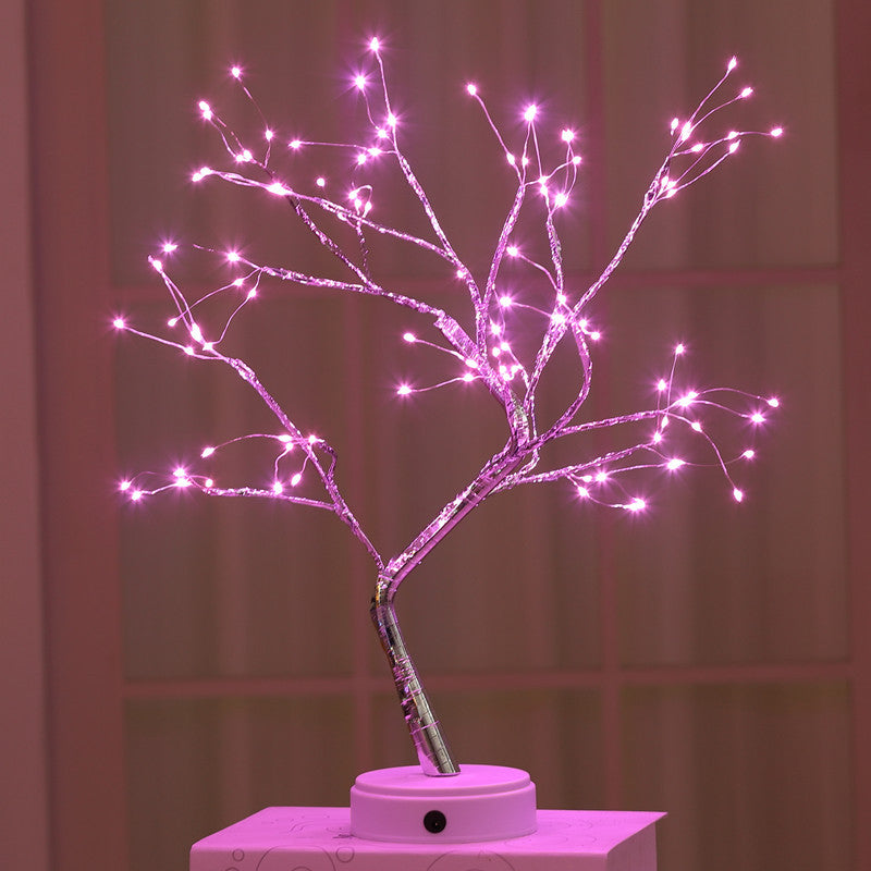 Christmas Decoration Night Light LED Pearl Tree Light Starry Touch Light