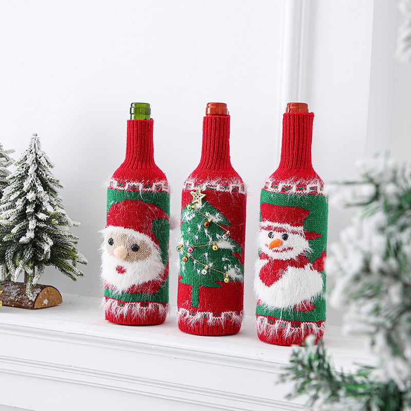 Christmas Decoration Bottle Cover Domestic Ornaments