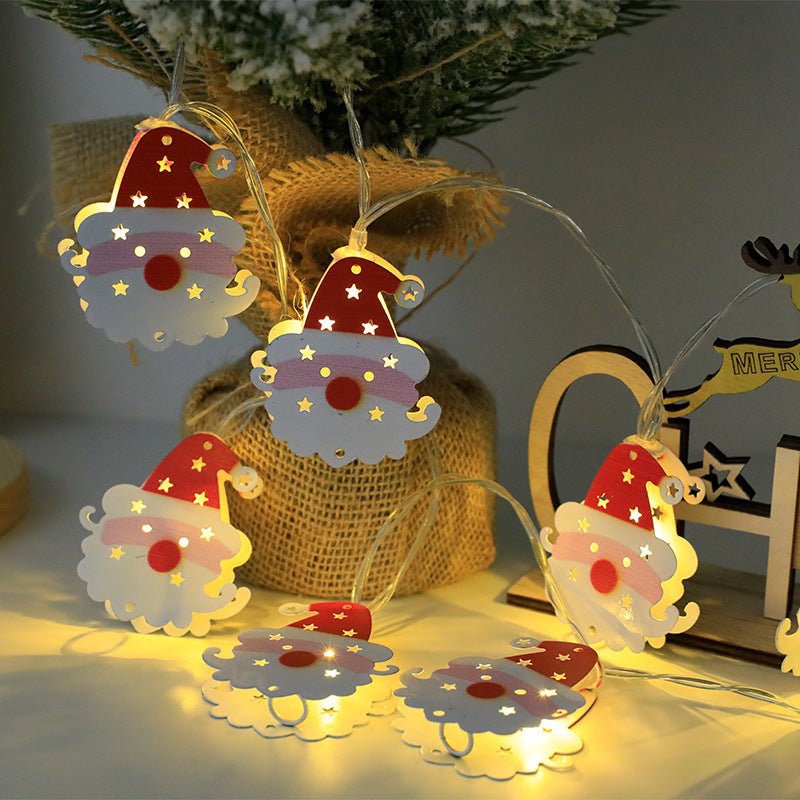 2023 Christmas LED Light String Santa Claus Elk Snowman Xmas Ornament String Light Christmas Decorations 2023 New Year Navidad Gift - Axooms