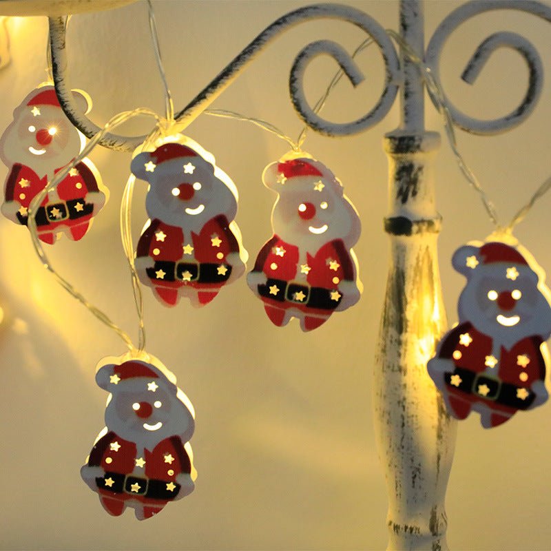 2023 Christmas LED Light String Santa Claus Elk Snowman Xmas Ornament String Light Christmas Decorations 2023 New Year Navidad Gift - Axooms