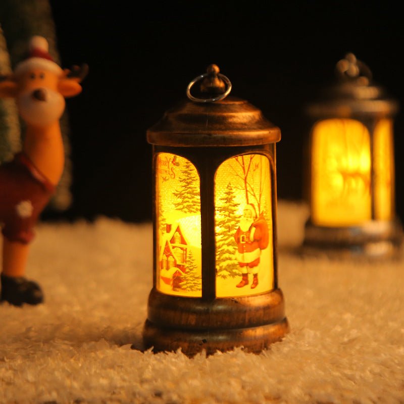 2023 Hong Kong Love New Christmas Wind Lamp Santa Night Light Portable Small Oil Lamp Christmas Decorations Gifts - Axooms