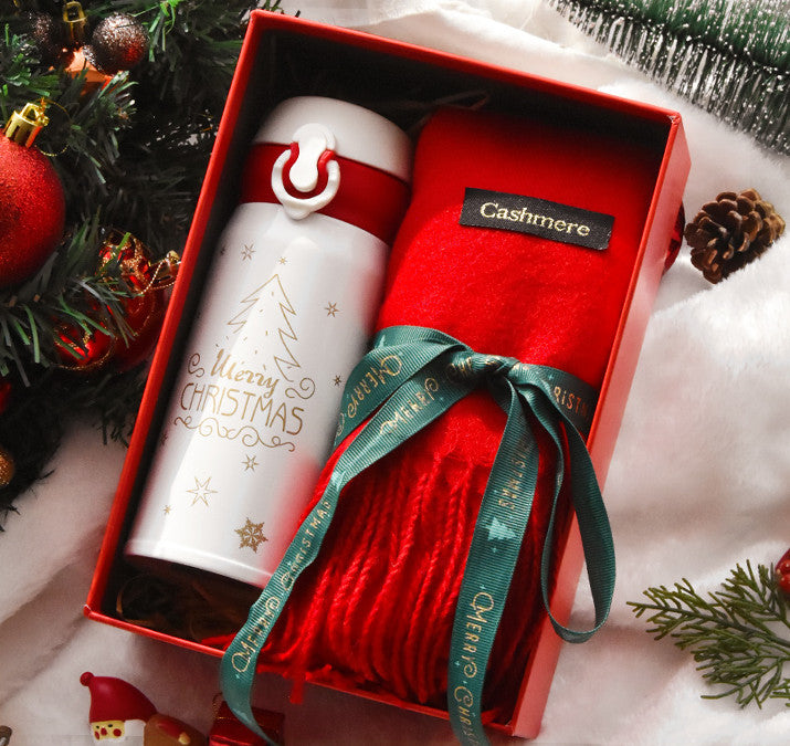 Christmas Female Thermos Cup Gift Box Set Birthday