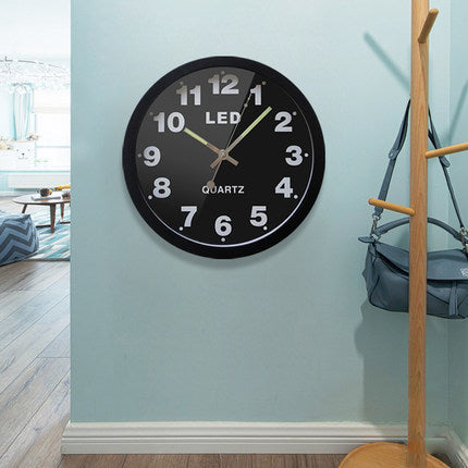 Luminous wall clock living room