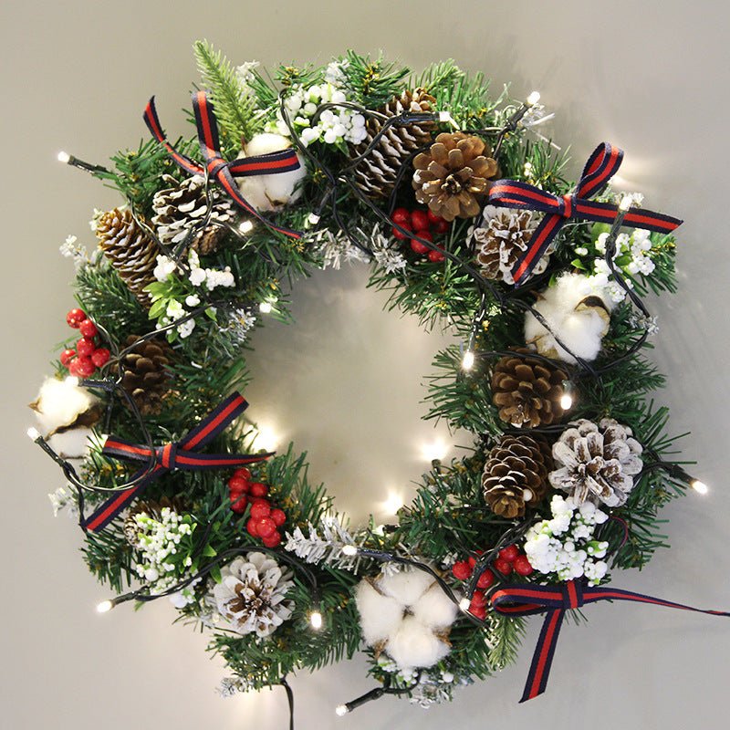 30cm 40cm Christmas Wreath Ornaments Christmas Wreath - Axooms