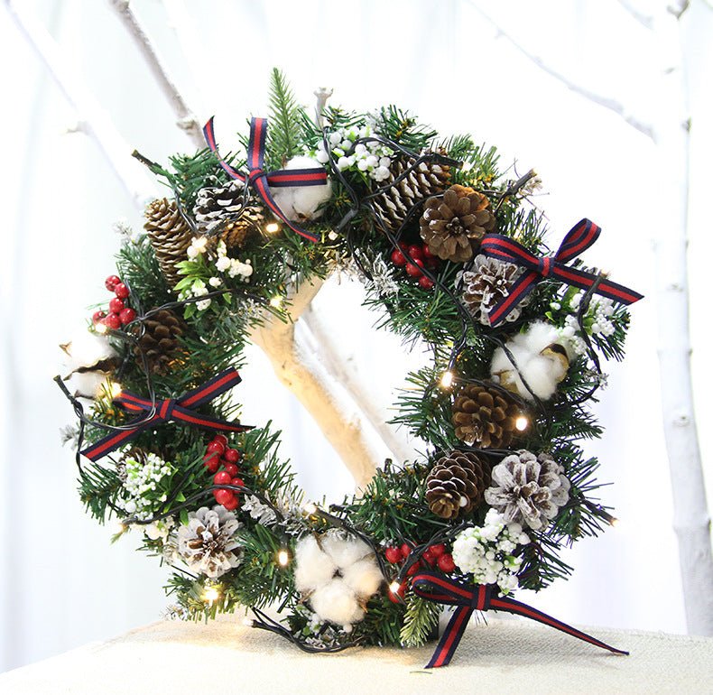 30cm 40cm Christmas Wreath Ornaments Christmas Wreath - Axooms