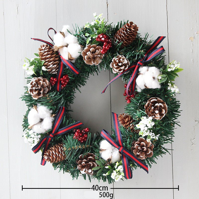 30cm 40cm Christmas Wreath Ornaments Christmas Wreath - Axooms