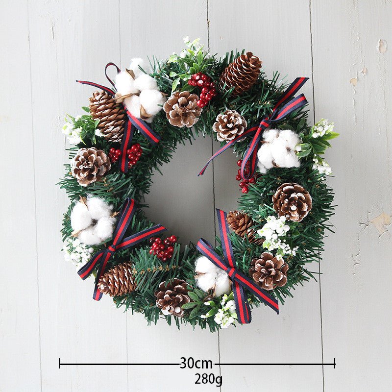 30cm 40cm Christmas Wreath Ornaments Christmas Wreath - Axooms