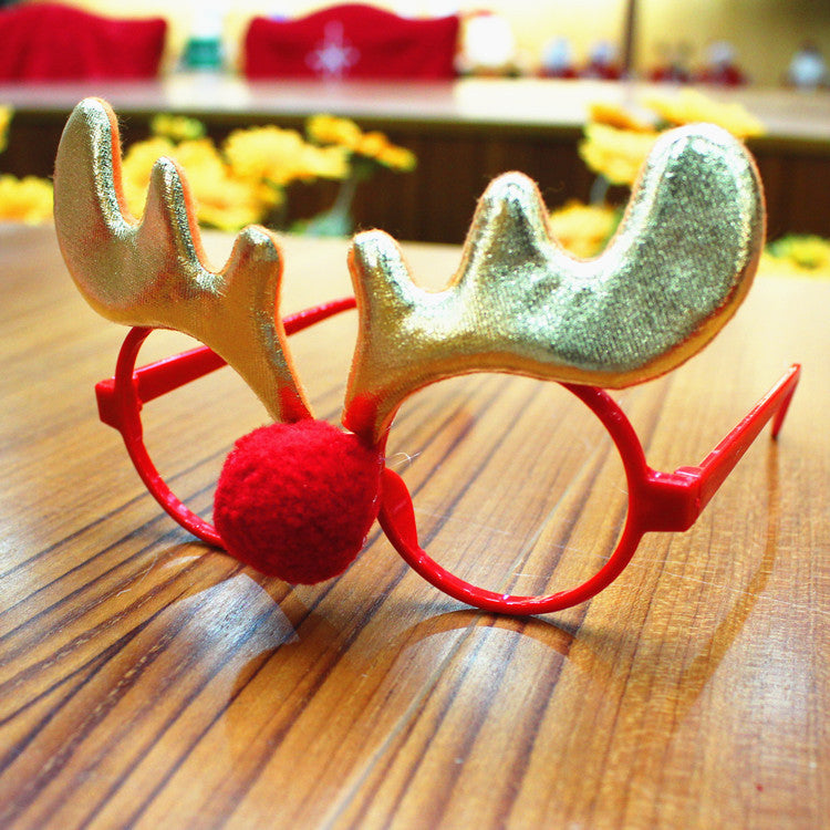 Christmas glasses frame Christmas party supplies Christmas gifts Christmas decorations glasses Santa glasses