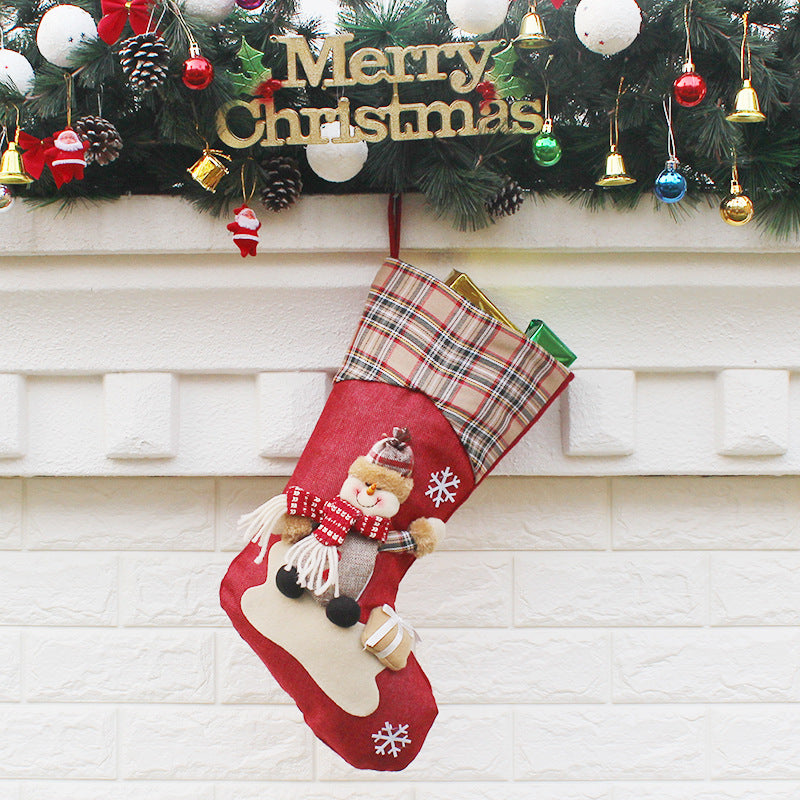 Christmas decorations, decorations, New Year gifts, Santa Claus socks, socks, sock gift bags