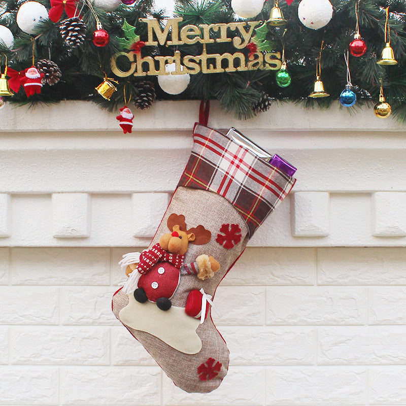 Christmas decorations, decorations, New Year gifts, Santa Claus socks, socks, sock gift bags