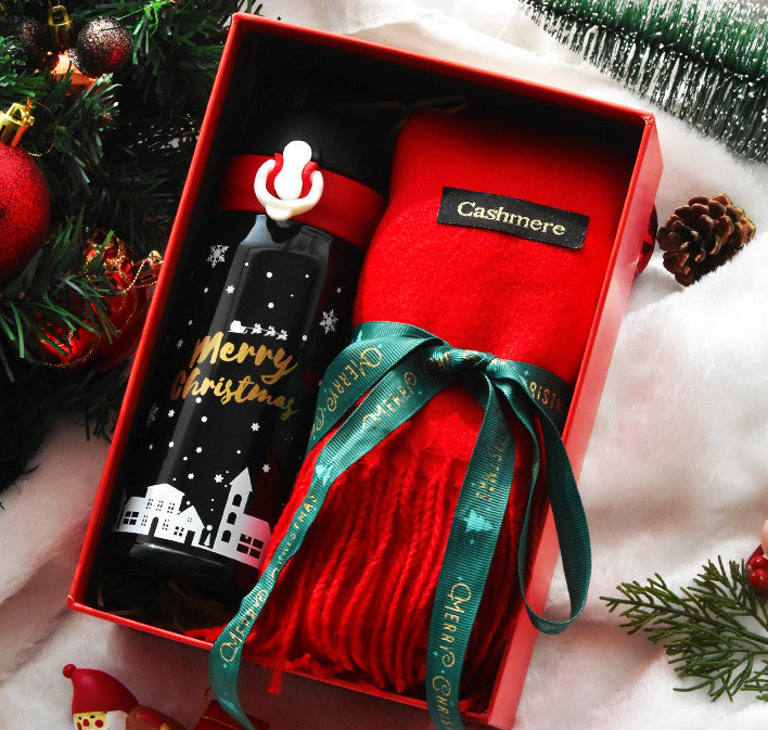 Christmas Female Thermos Cup Gift Box Set Birthday