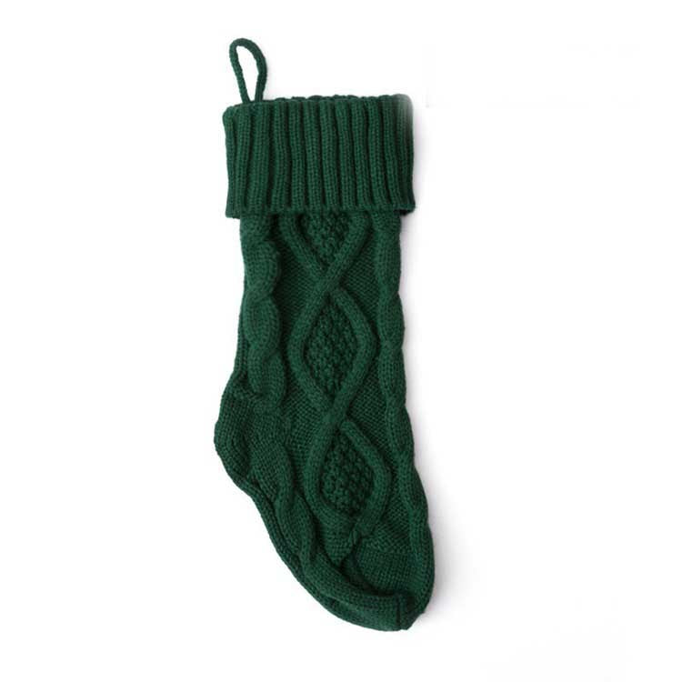 Christmas Knitted Wool Diamond Socks Ornaments