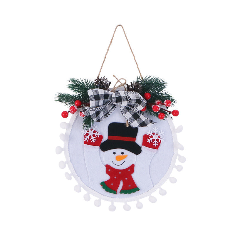 Old Snowman Reindeer Christmas Tree Ornaments