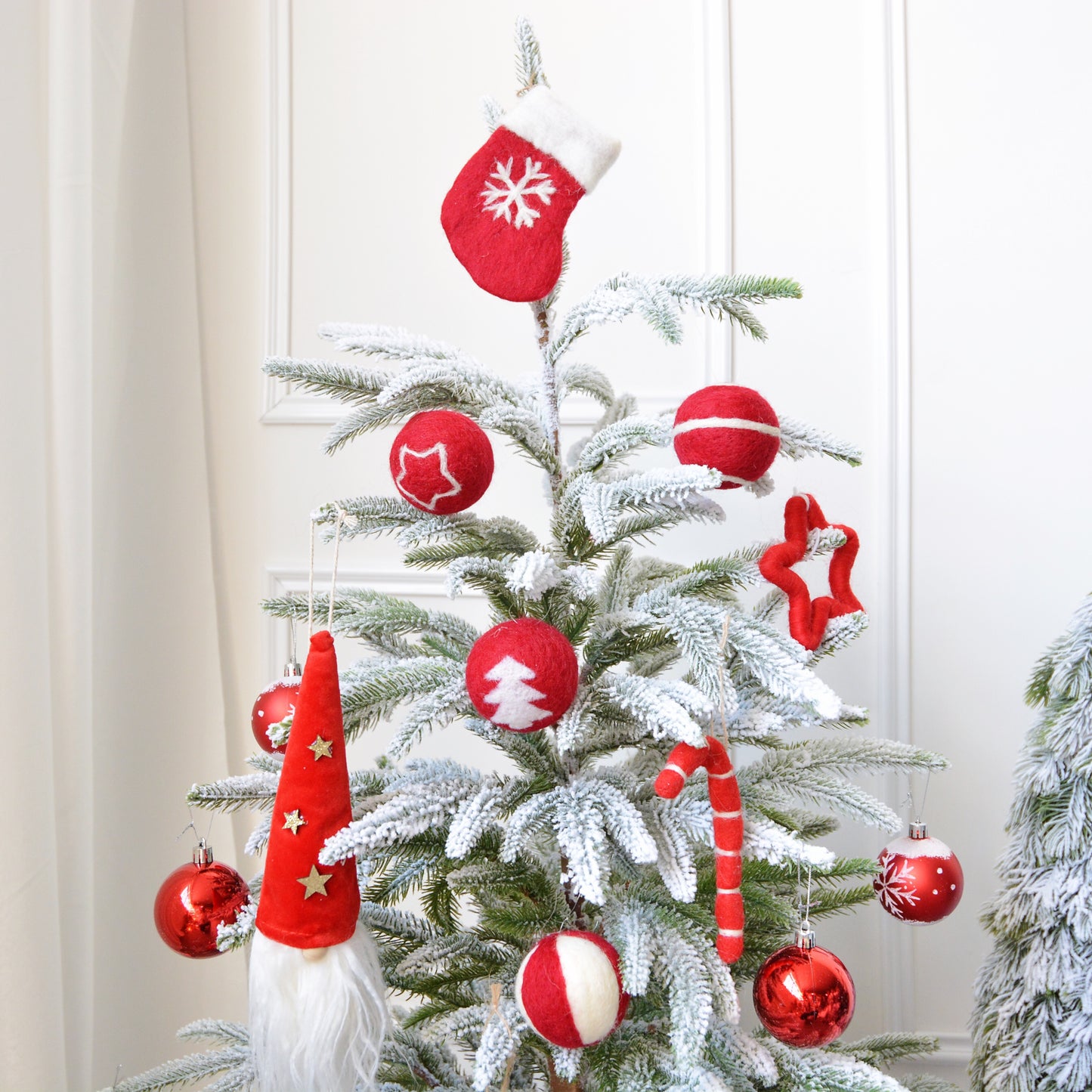Snowflake Christmas Tree Ornaments Hanging Balls