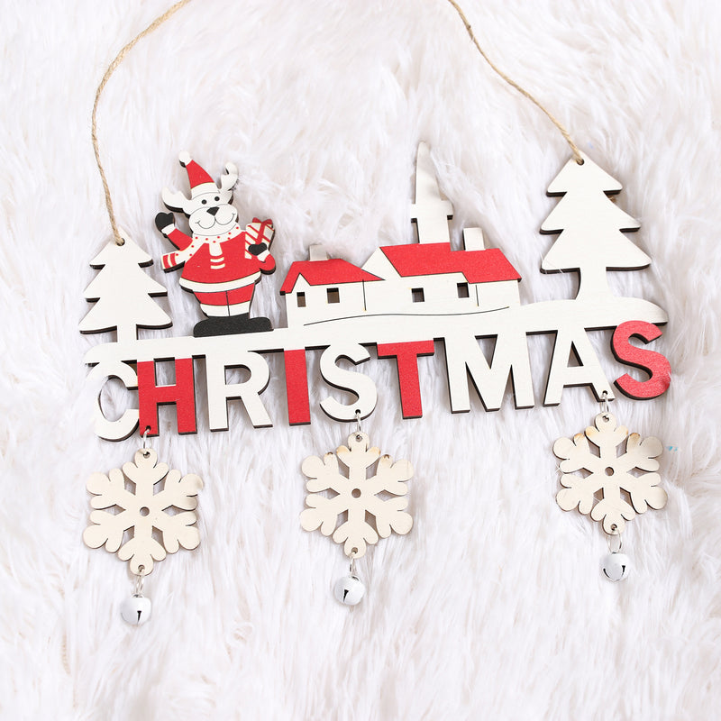 Christmas Wooden Pendant Creative Wooden Ornaments