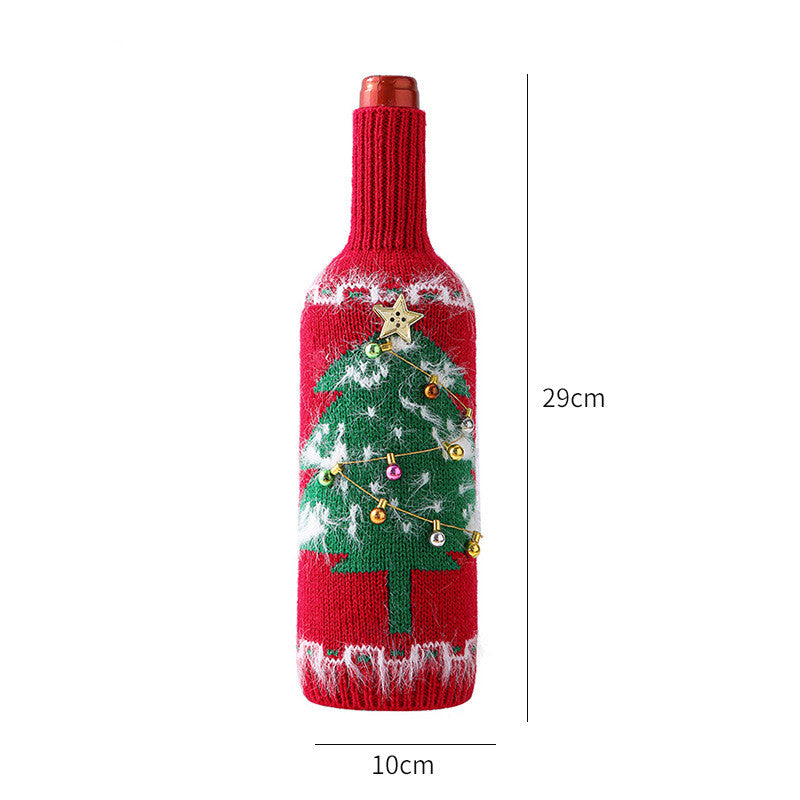 Christmas Decoration Bottle Cover Domestic Ornaments