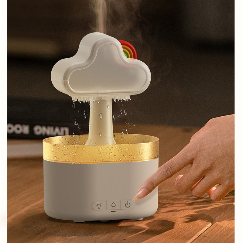 Rainbow Cloud Rain Humidifier Colorful Atmosphere Night Atomization