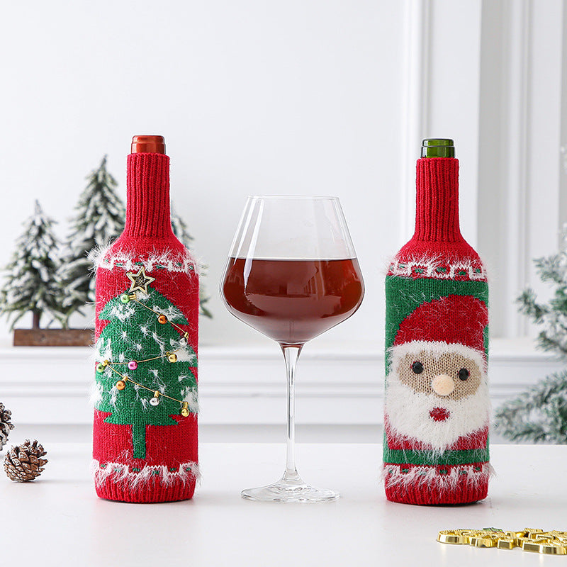 Christmas Decoration Bottle Cover Domestic Ornaments