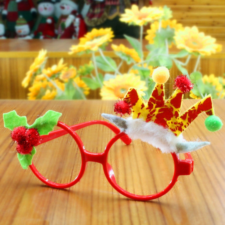 Christmas glasses frame Christmas party supplies Christmas gifts Christmas decorations glasses Santa glasses