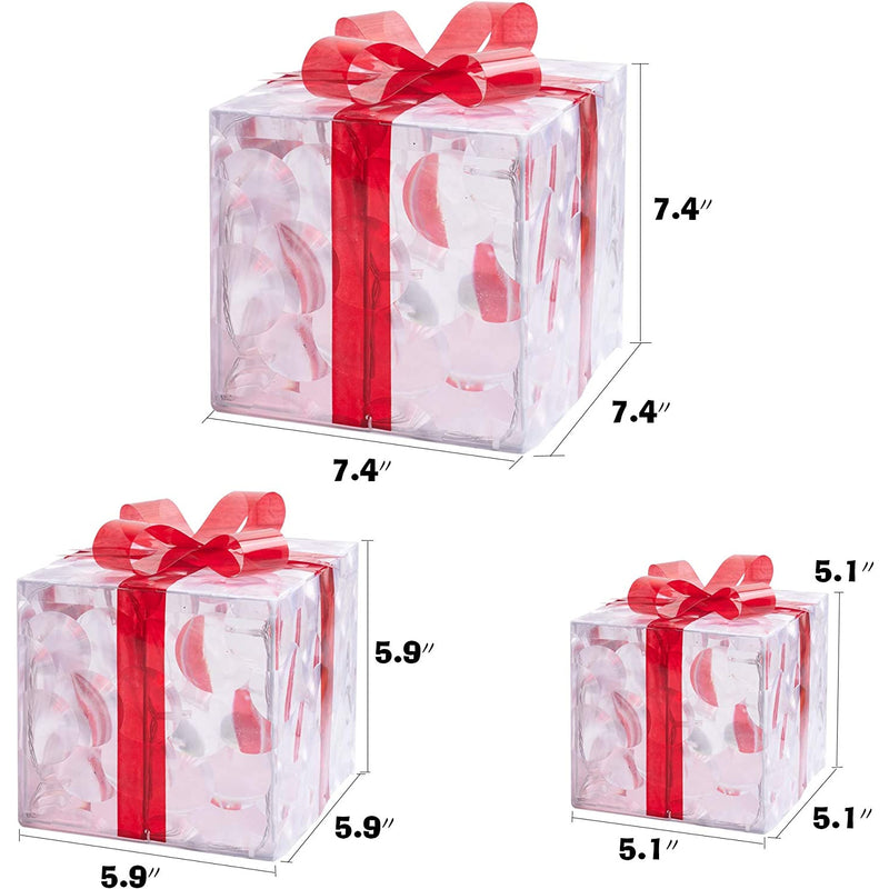 Fashionable Christmas Box Decoration Foldable Ornaments