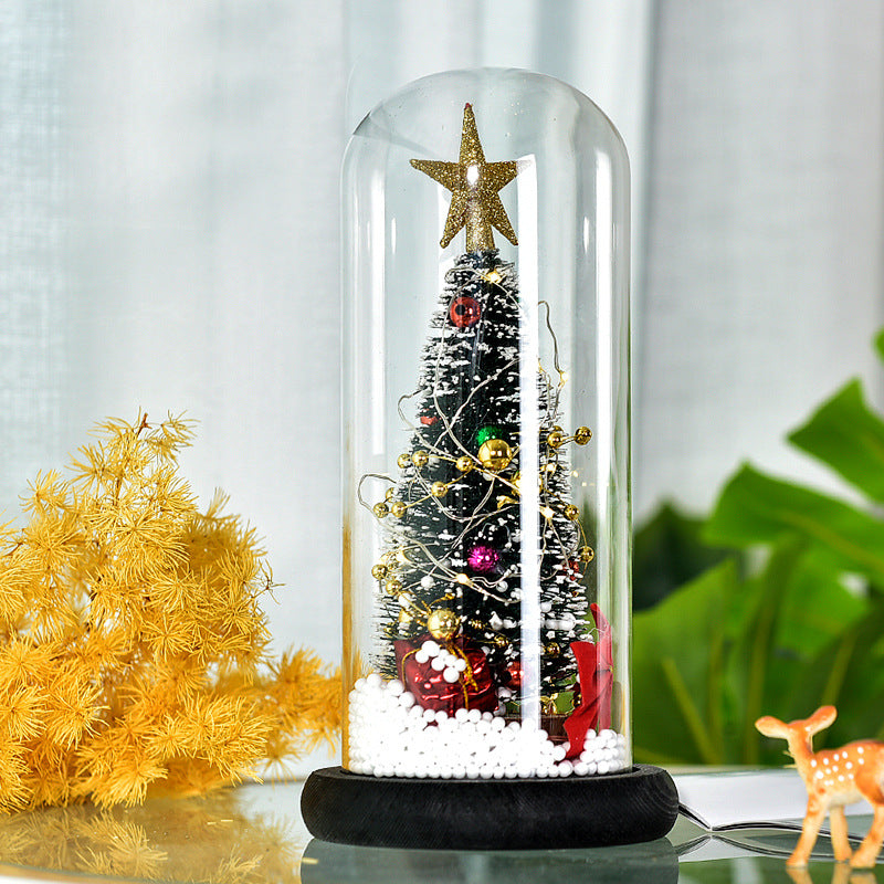 Creative Christmas decoration glass cover ornaments