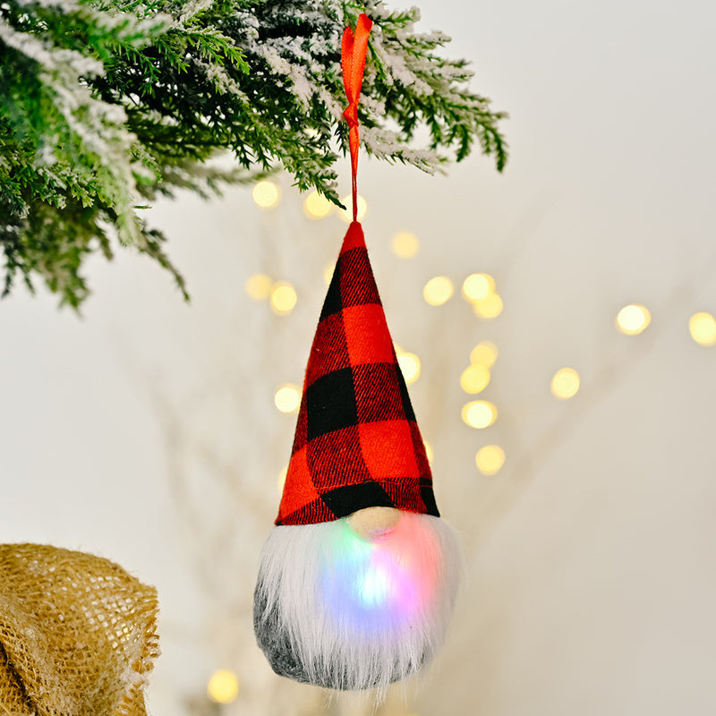 Christmas Decoration Christmas Knitted Pendant With Lights