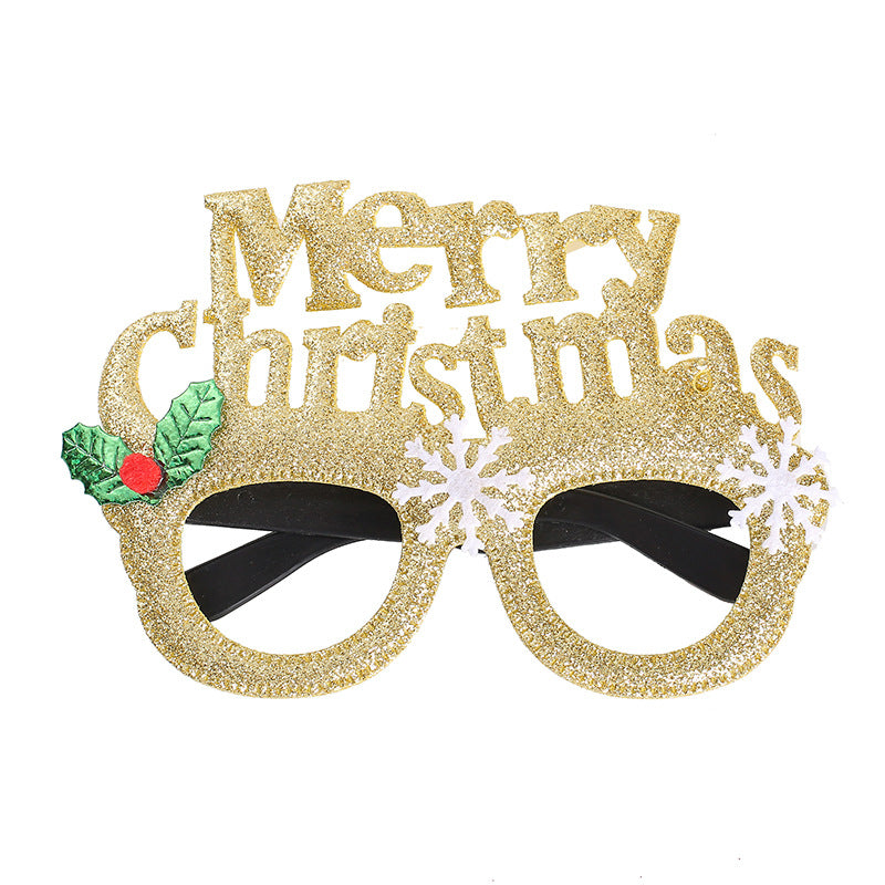 New Christmas Cartoon Headband Adult Children Gift Santa Claus Snowman Antlers Glasses Christmas Decoration Glasses