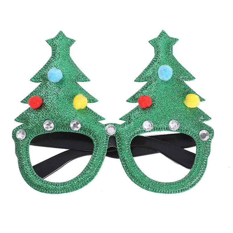 New Christmas Cartoon Headband Adult Children Gift Santa Claus Snowman Antlers Glasses Christmas Decoration Glasses