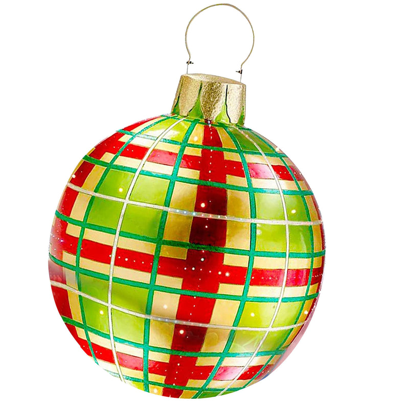 Christmas Decoration Balloon 60cm Outdoor Fun Festival Atmosphere Printing Pvc Inflatable Toy Ball