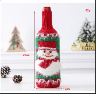 Christmas Decoration Bottle Cover Domestic Ornaments