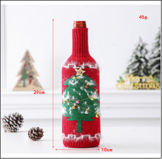 Christmas Decoration Bottle Cover Domestic Ornaments