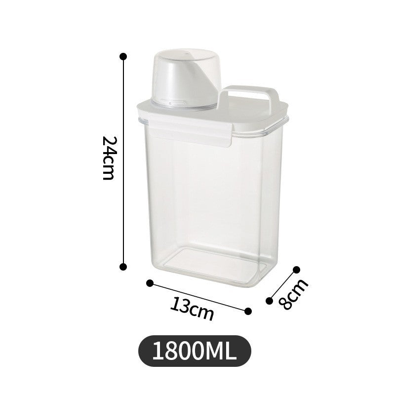 Multi-Grain Jar Moisture-proof Insect-proof Sealed Jar Scale Rice Bucket Household Grain Storage Jar Kitchen Transparent Storage Jar