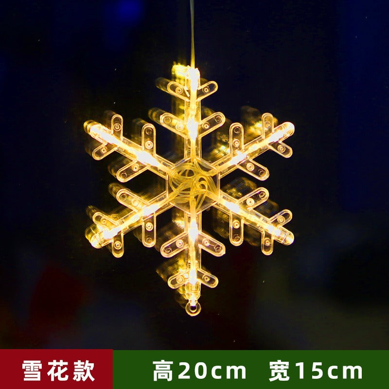 Led Christmas Light String Ins Window Suction Cup Chandelier Creative Christmas Decoration Light String Scene Layout Lantern Wholesale