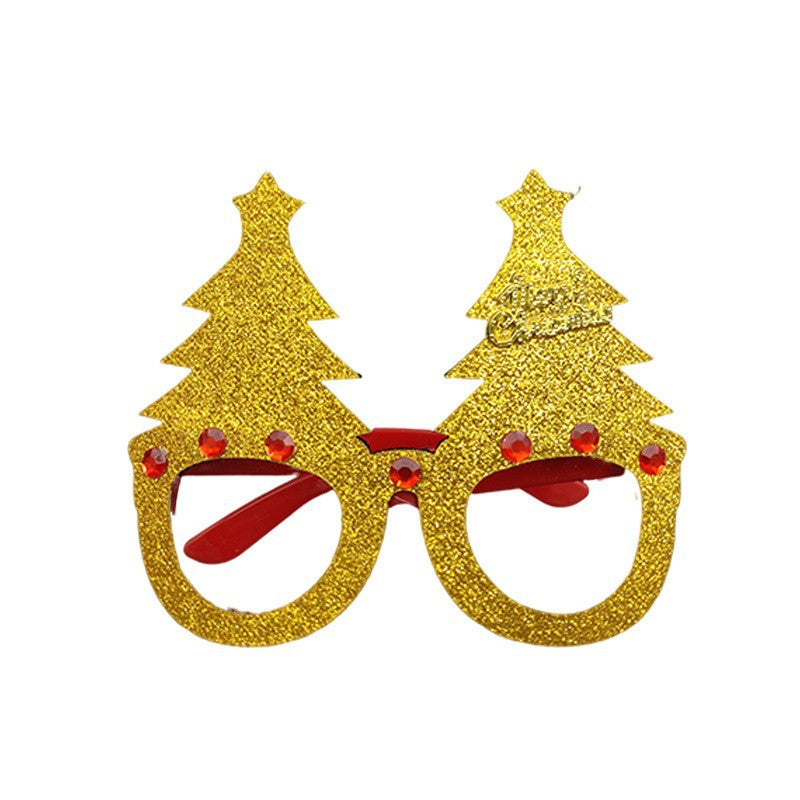 New Christmas Cartoon Headband Adult Children Gift Santa Claus Snowman Antlers Glasses Christmas Decoration Glasses