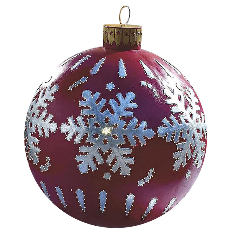 Christmas Decoration Balloon 60cm Outdoor Fun Festival Atmosphere Printing Pvc Inflatable Toy Ball