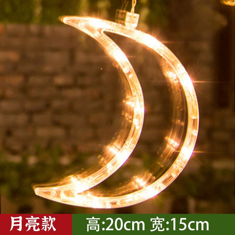 Led Christmas Light String Ins Window Suction Cup Chandelier Creative Christmas Decoration Light String Scene Layout Lantern Wholesale