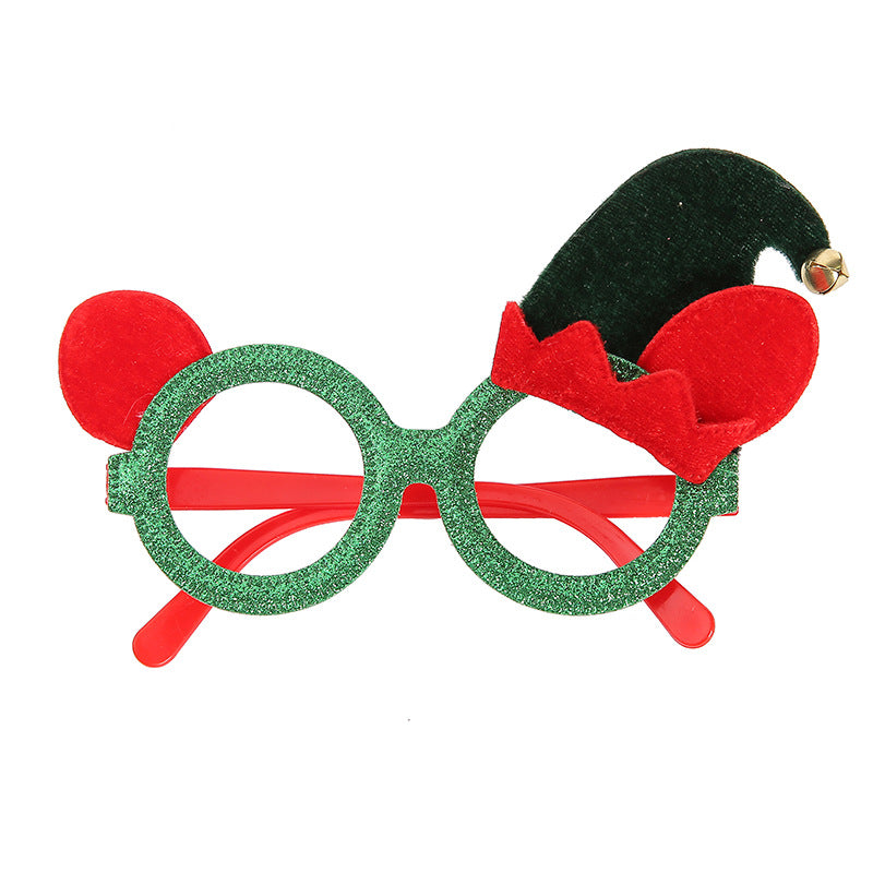 New Christmas Cartoon Headband Adult Children Gift Santa Claus Snowman Antlers Glasses Christmas Decoration Glasses