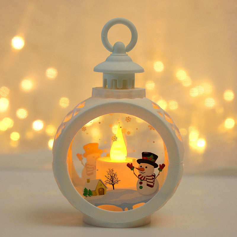 Christmas Decorations Glowing Night Light Pendant Christmas Supplies Layout Props Desktop Candlestick Light Window Decoration