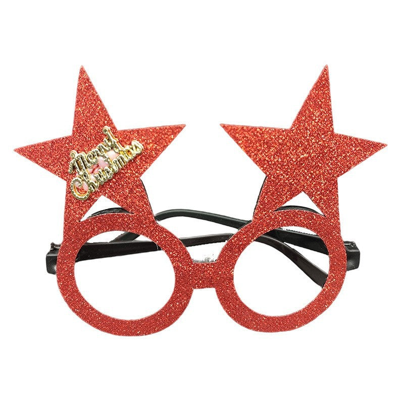 New Christmas Cartoon Headband Adult Children Gift Santa Claus Snowman Antlers Glasses Christmas Decoration Glasses