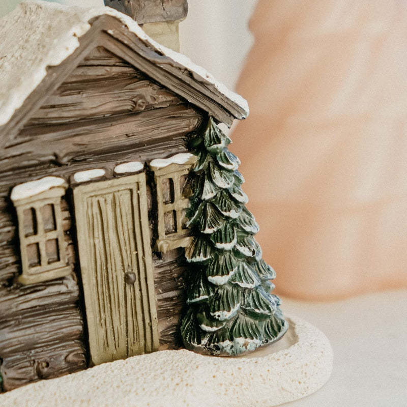 Cross-border New Products Christmas Decorations Resin Crafts Small House Landscape Small Ornaments Gift Ideas