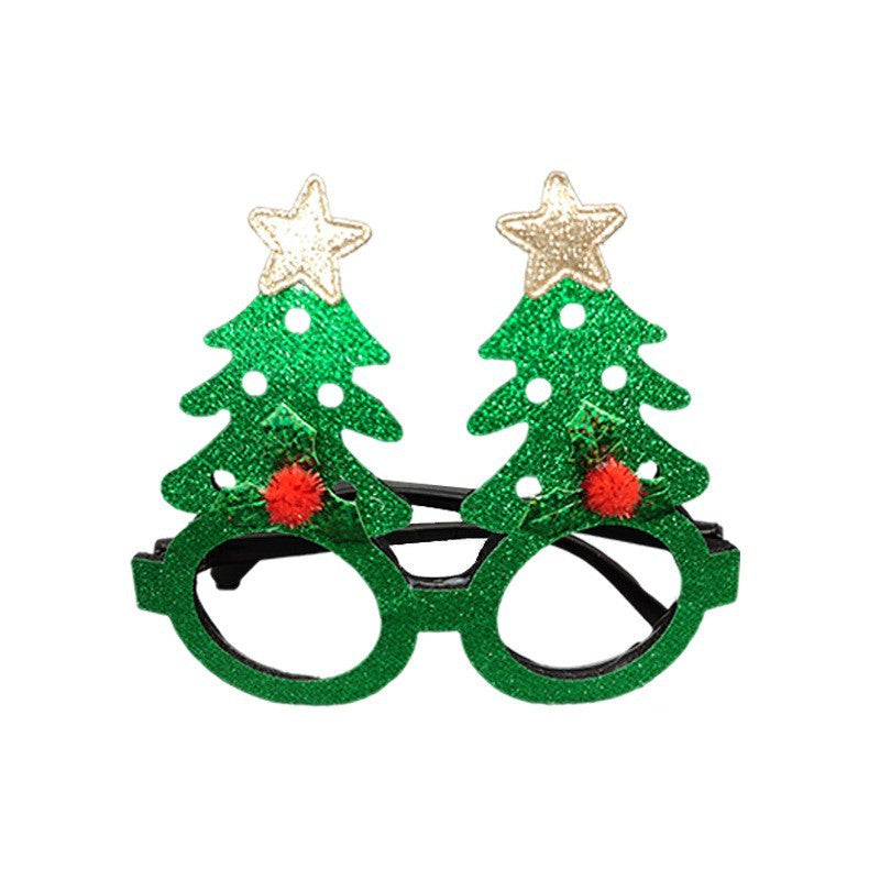 New Christmas Cartoon Headband Adult Children Gift Santa Claus Snowman Antlers Glasses Christmas Decoration Glasses