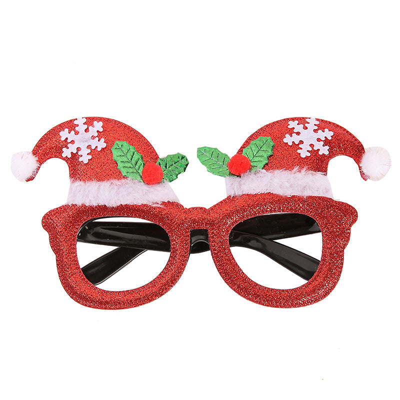 New Christmas Cartoon Headband Adult Children Gift Santa Claus Snowman Antlers Glasses Christmas Decoration Glasses