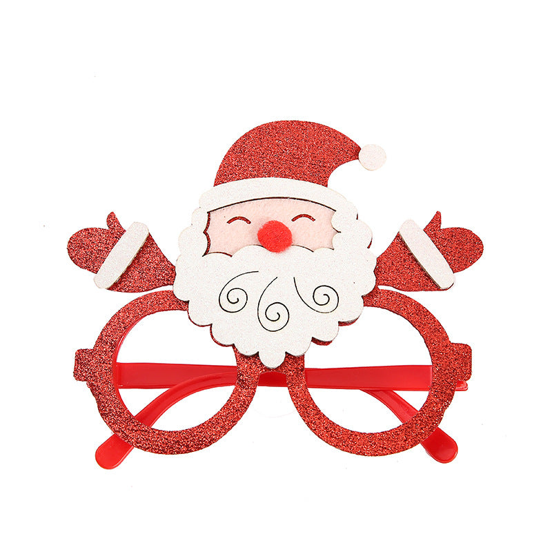 New Christmas Cartoon Headband Adult Children Gift Santa Claus Snowman Antlers Glasses Christmas Decoration Glasses