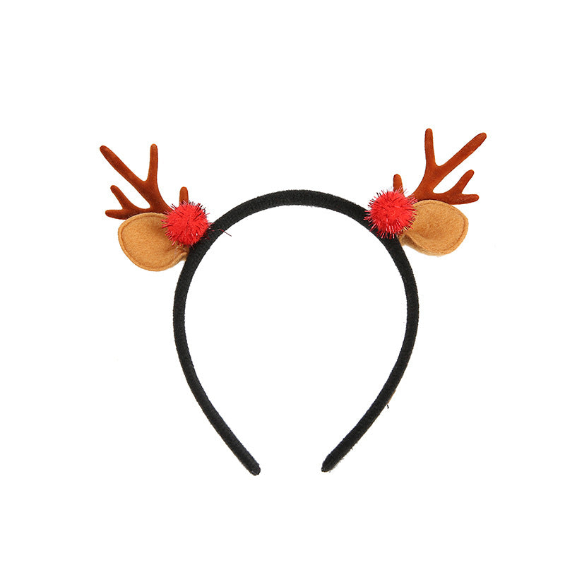 New Christmas Cartoon Headband Adult Children Gift Santa Claus Snowman Antlers Glasses Christmas Decoration Glasses