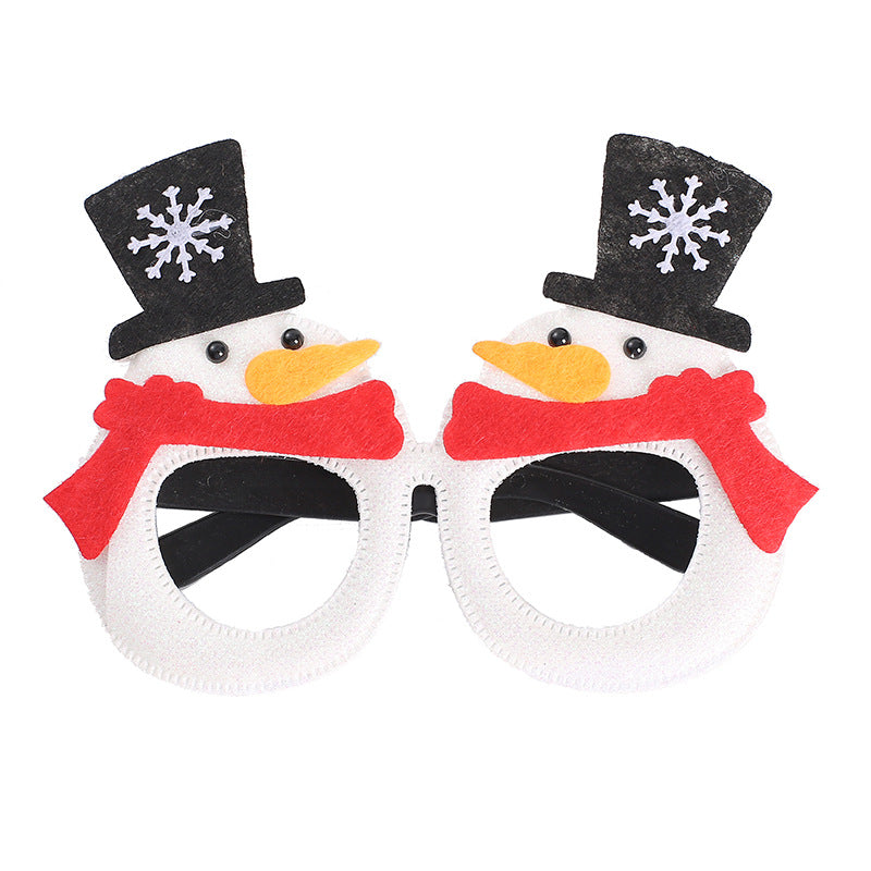 New Christmas Cartoon Headband Adult Children Gift Santa Claus Snowman Antlers Glasses Christmas Decoration Glasses