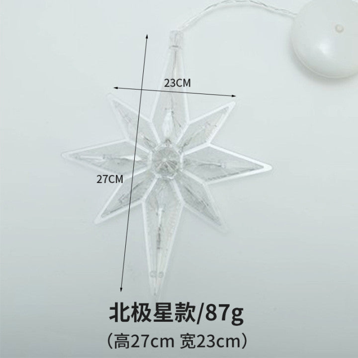 Window Suction Cup Chandelier Creative Christmas Decoration Light String Scene Layout Lantern