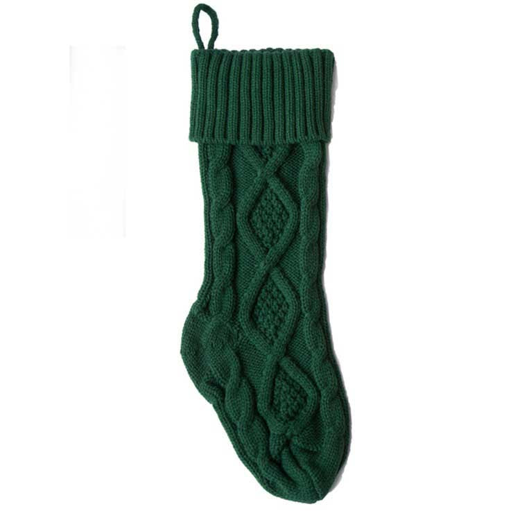 Christmas Knitted Wool Diamond Socks Ornaments